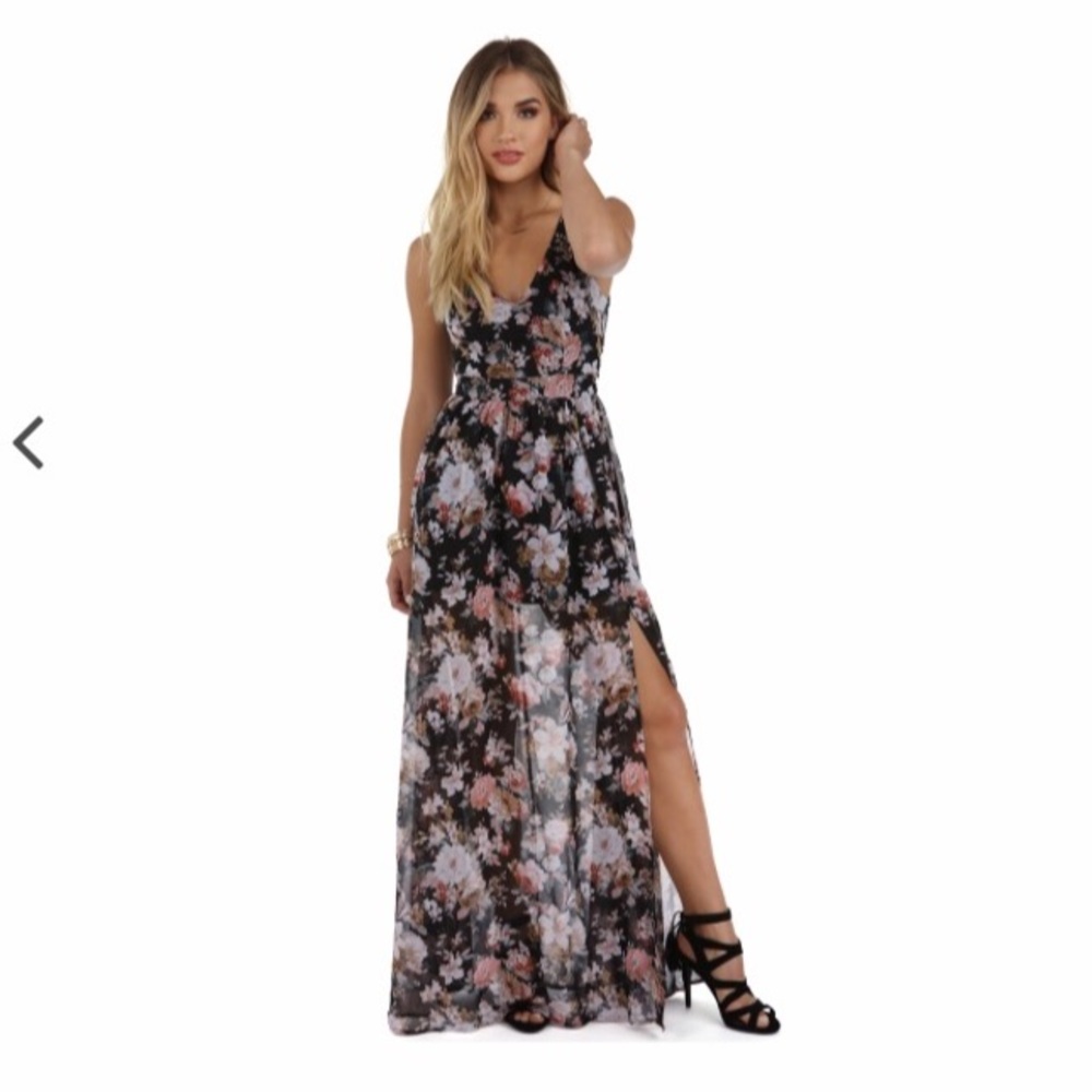 Floral enchantment dress