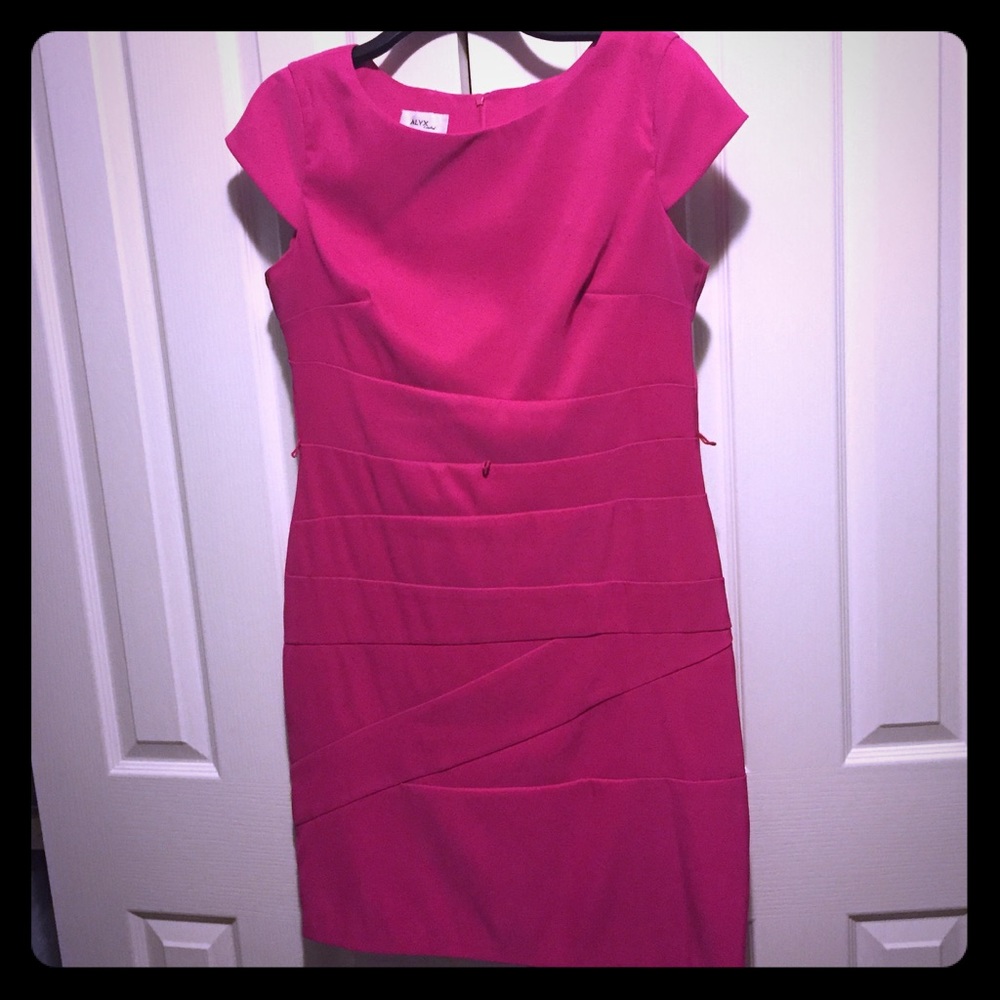 Hot pink dress