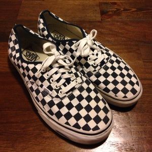 VANS checkerboard lace up shoes