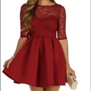 Open Back Skater Dress