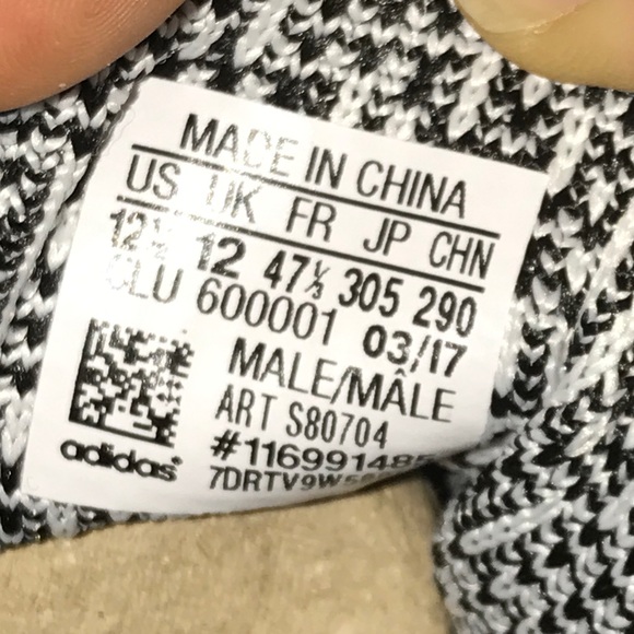 ADIDAS MEN'S PURE BOOST LTD SHOES OREO S80704 12.5 - Picture 5 of 8