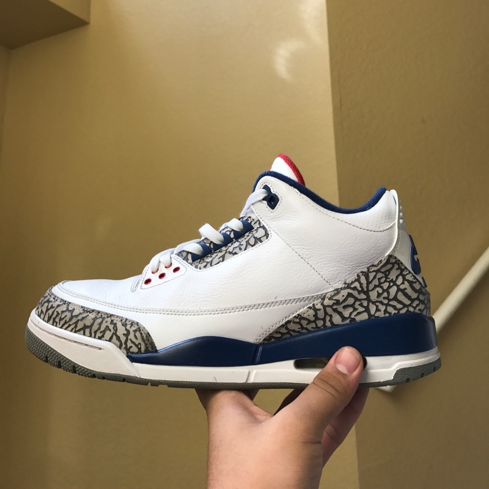 Air jordan 3 true blue size 11