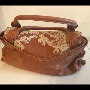 Authentic Valentino Dark Beige embroidered bag