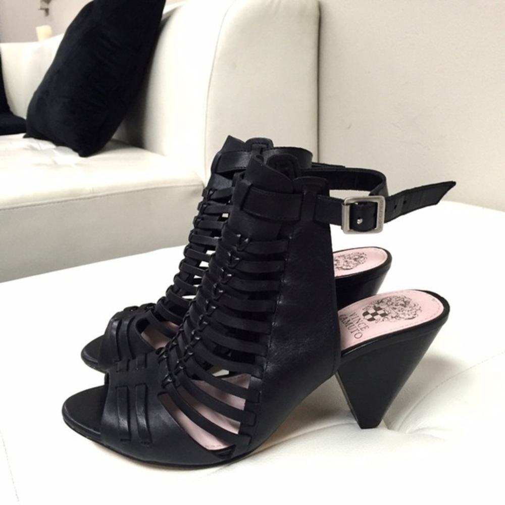 Vince Camuto strappy leather heel