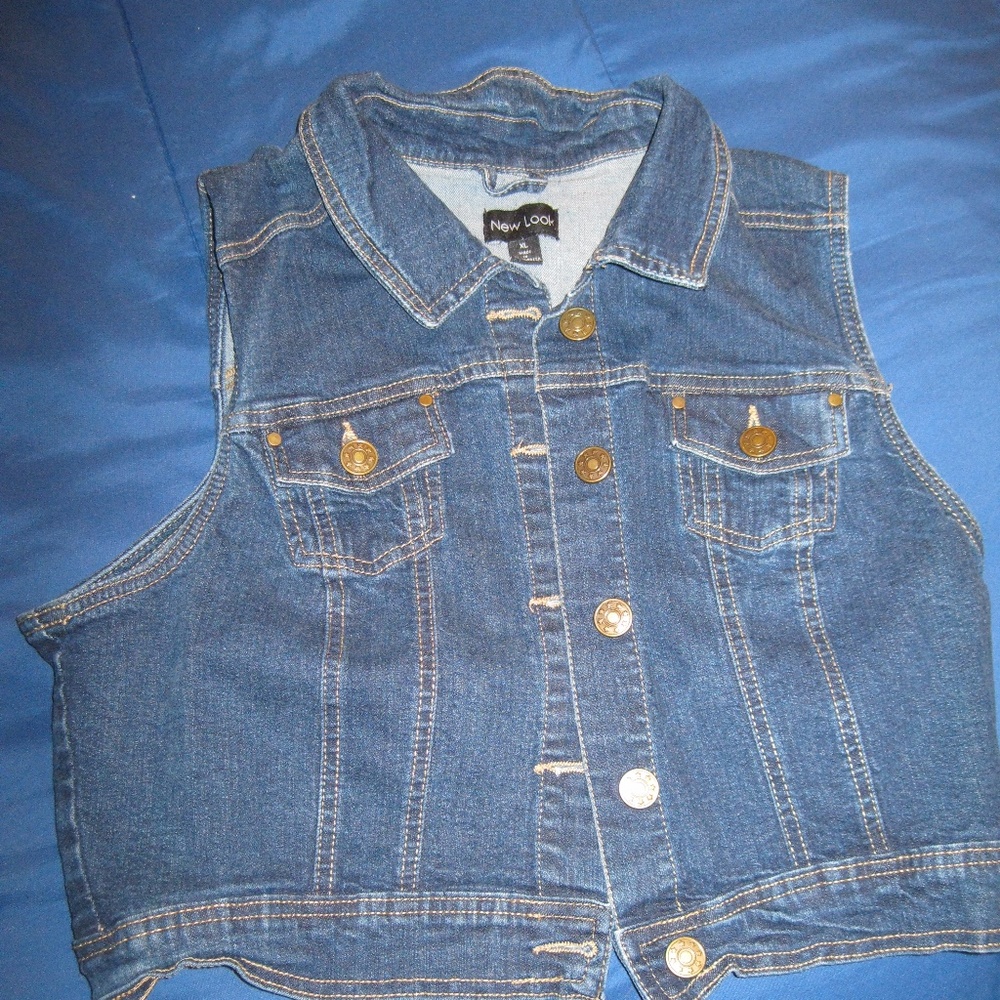 Jean Crop Vest