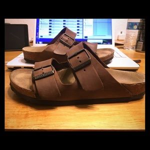 Brown Leather - Birkenstocks Arizona for sale.