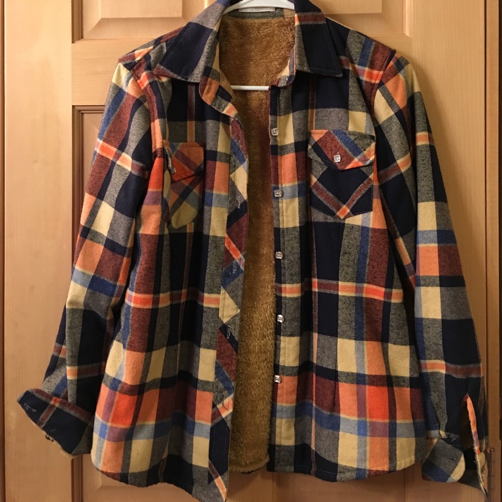 Polyester lined flannel