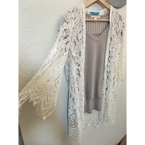 White Lace Kimono