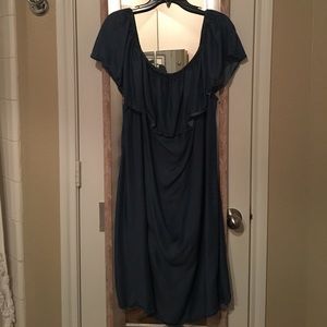 Off the Should Denim Dress
