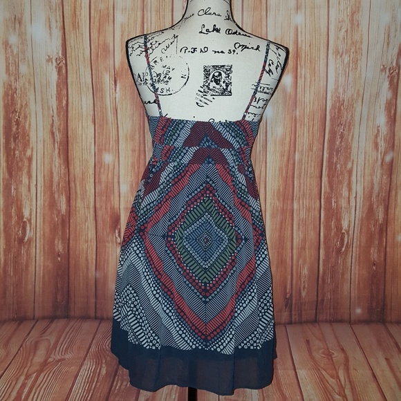 American Eagle Outfitters Navy printed dress - Picture 2 of 3