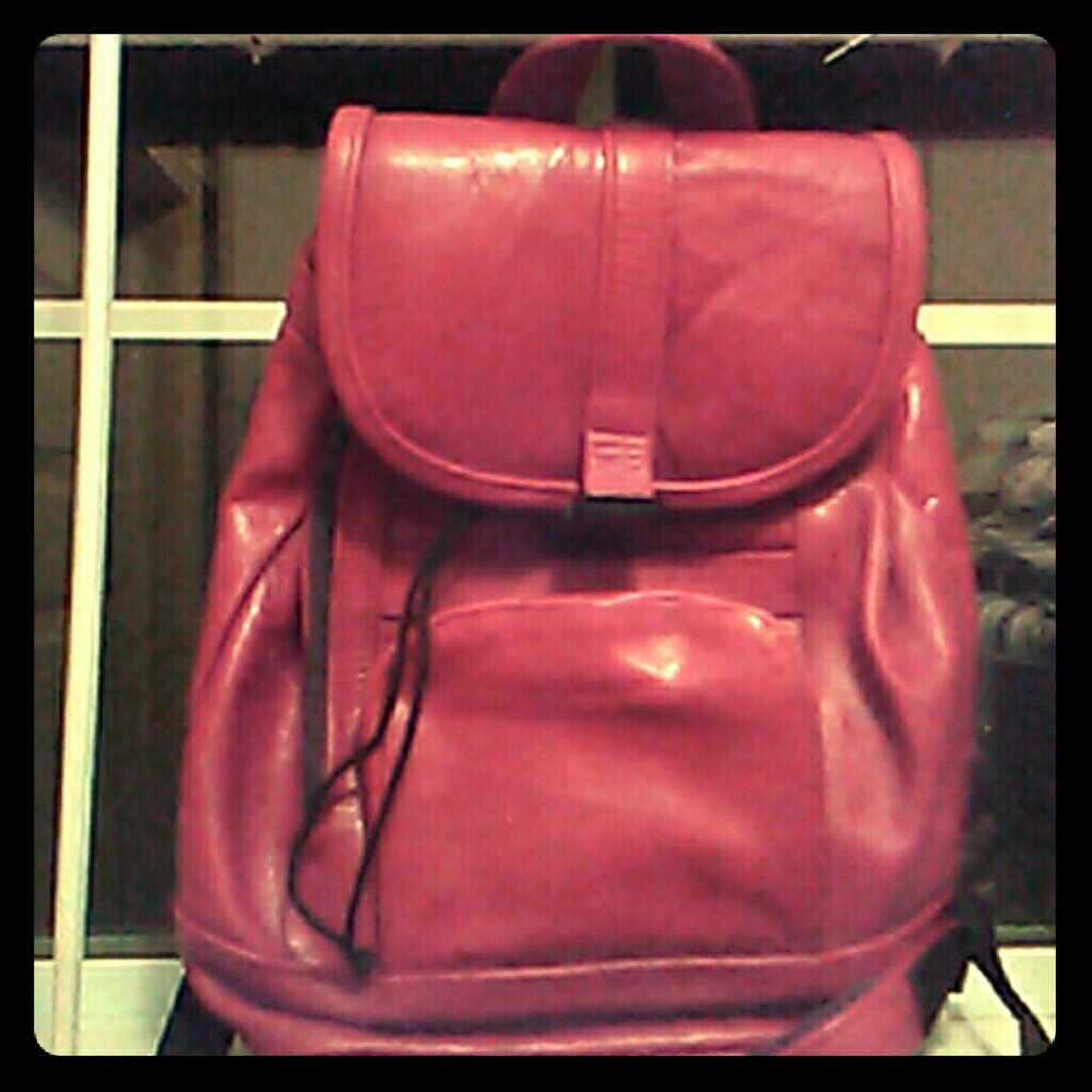 Genuine leather backpack