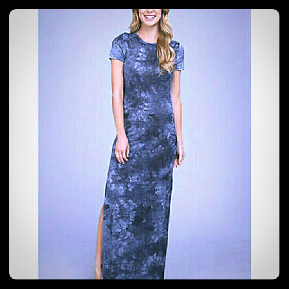 NWOT Michael Kors blue tie dye dress