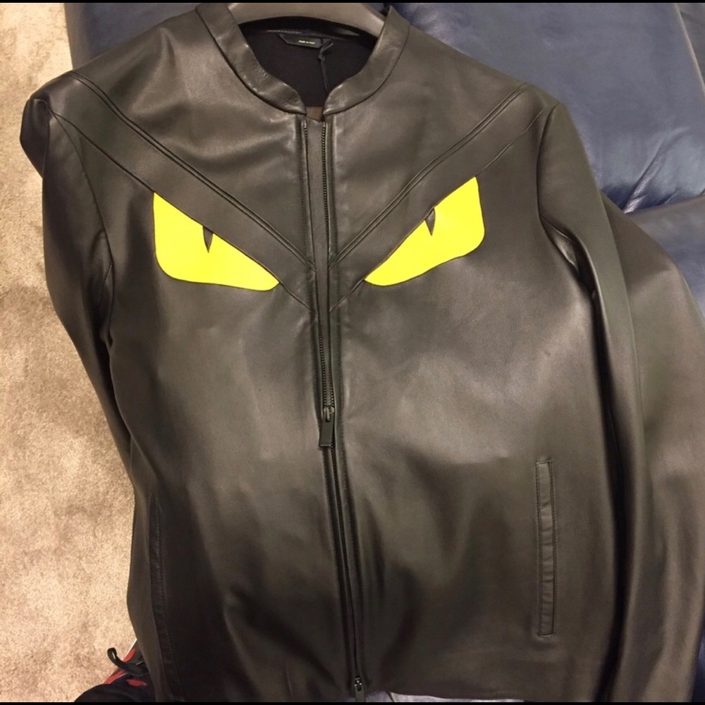 Fendi monster leather
