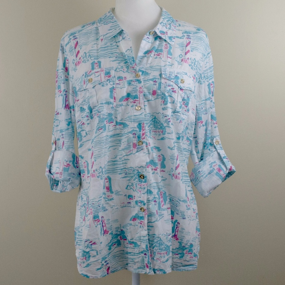 Lilly Pulitzer Cruiser Camp Lighthouse Watch out