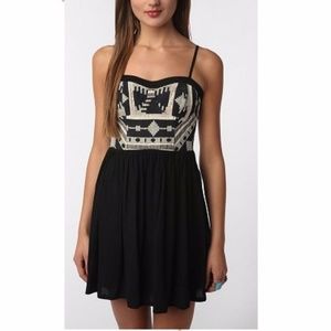 Staring at Stars Embroidered Black Dress Staring at Stars Embroidered Black Dress