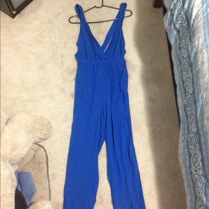 Blue jumpsuit!