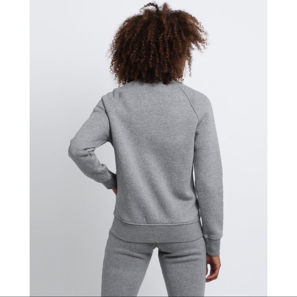 Nike Grey Fleece Varsity Jacket - Picture 3 of 6