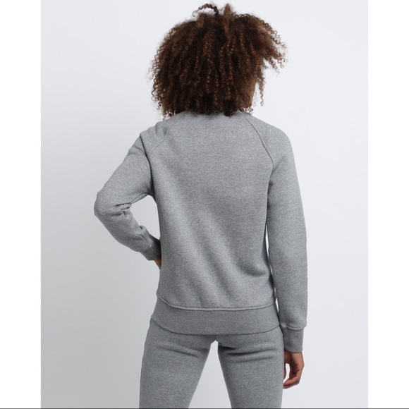 Nike Grey Fleece Varsity Jacket - Picture 3 of 6