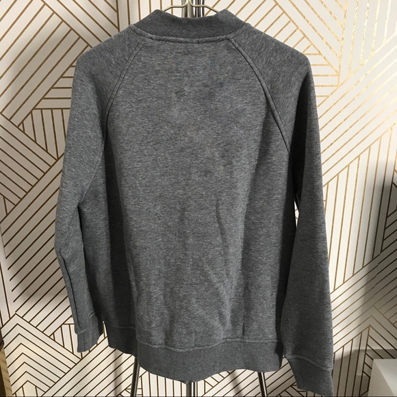 Nike Grey Fleece Varsity Jacket - Picture 5 of 6