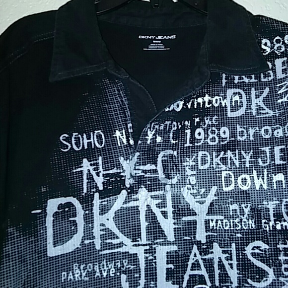 DKNY Jeans M Designer Polo - Picture 3 of 5