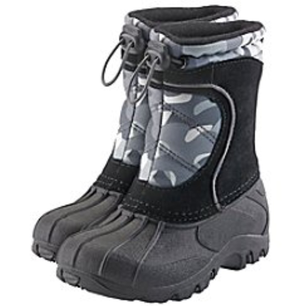 Last one! Boys Sporto Winter Camouflage Snow Boots