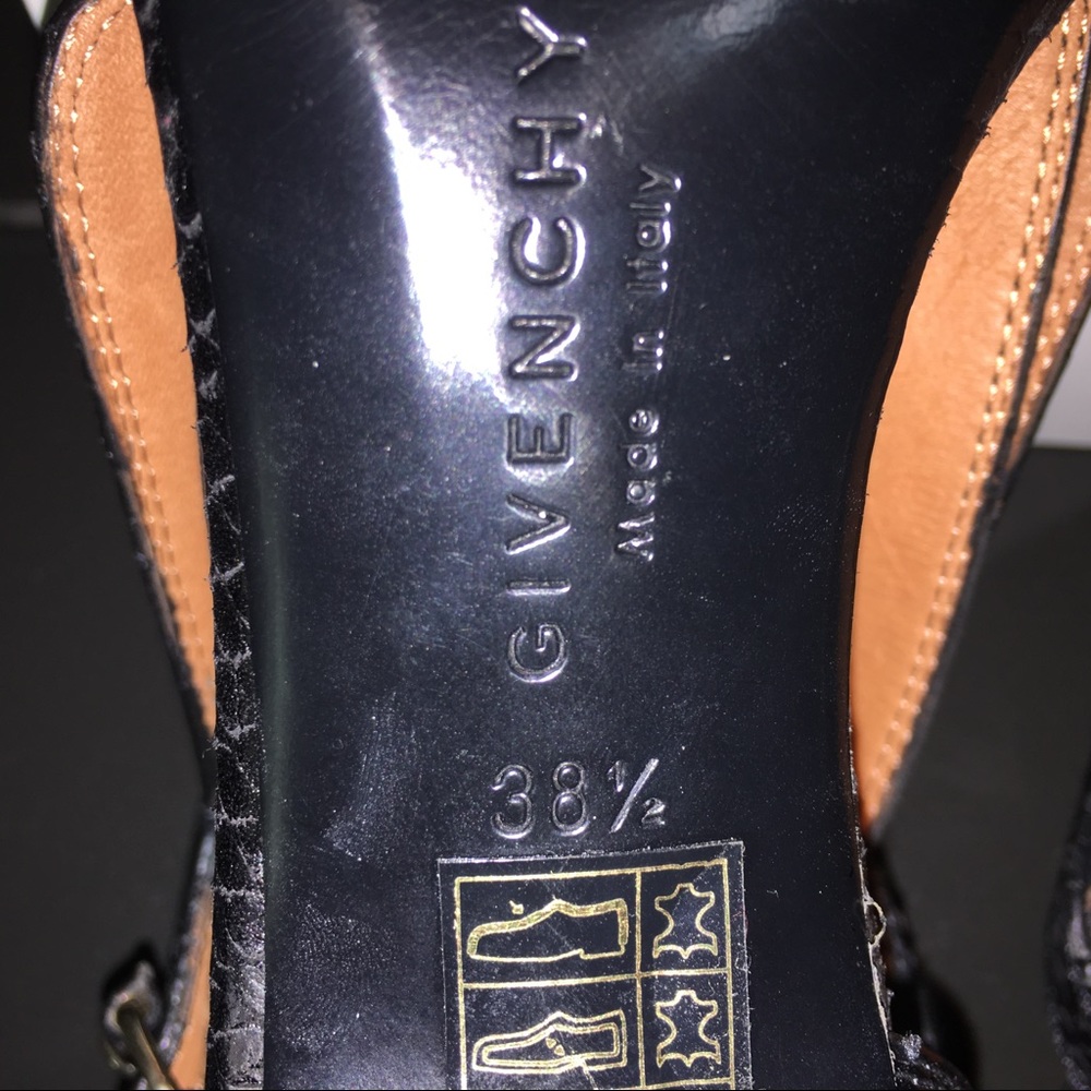 Black Leather/Suede Givenchy Heels - Picture 4 of 8