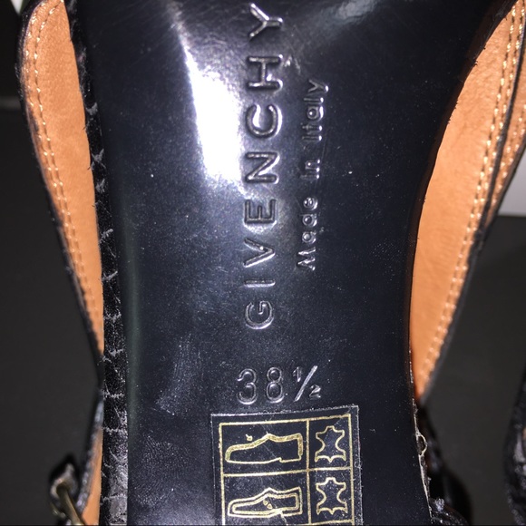 Black Leather/Suede Givenchy Heels - Picture 4 of 8