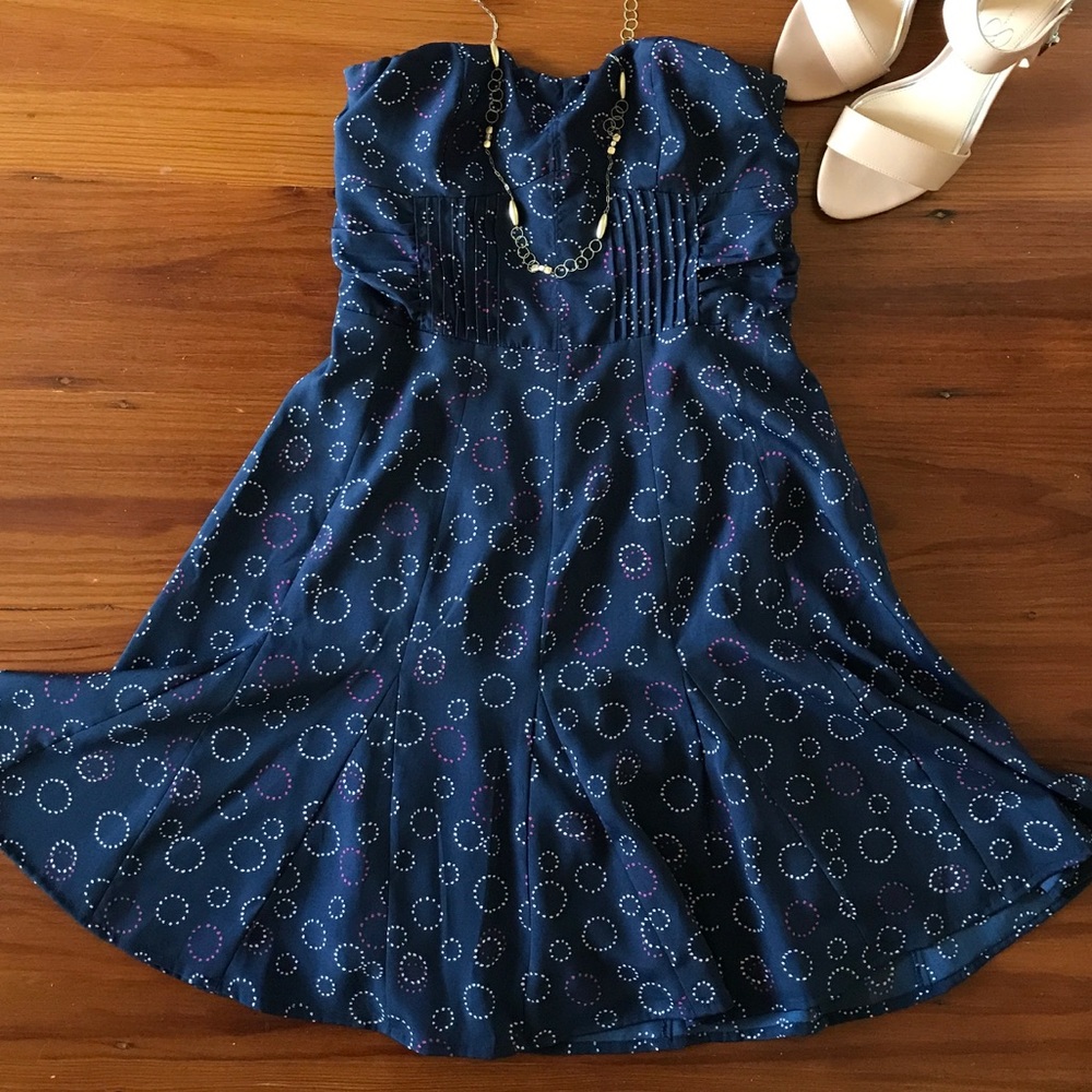 American Eagle strapless party dress
