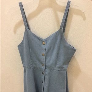 Jean buttoned dress