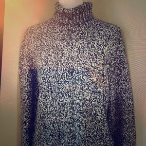 Lands' End 100% Cotton Turtleneck Sweater