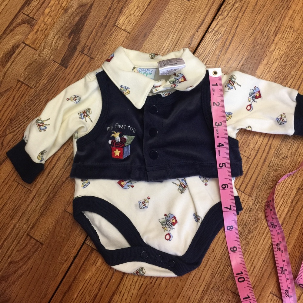 First Toy Boy Onesie w/sock