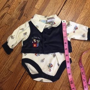First Toy Boy Onesie w/sock