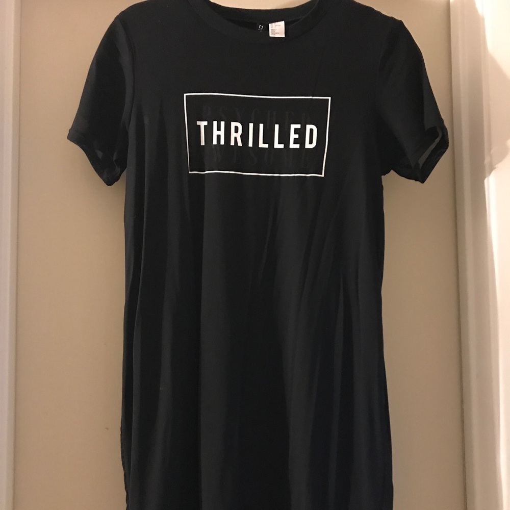 Graphic Mesh T-Shirt Dress