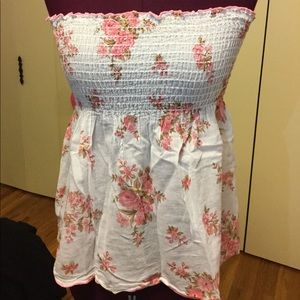 Strapless Pink Flower design