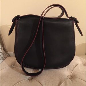 Coach Leather Saddle Bag