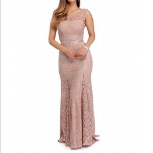 Mauve Embellished Dress