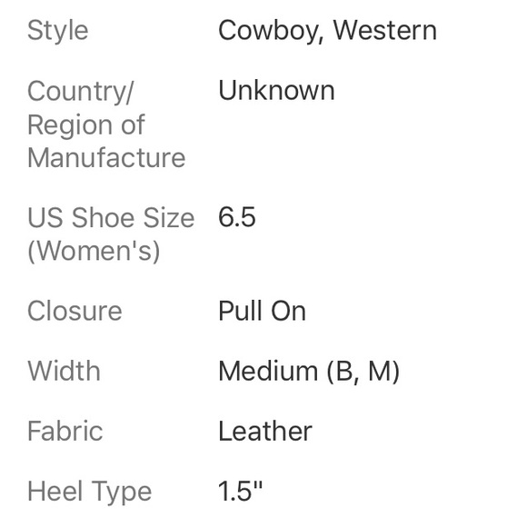 JOE SANCHEZ BROWN LEATHER COWGIRL BOOTS SIZE 6.5 - Picture 6 of 7