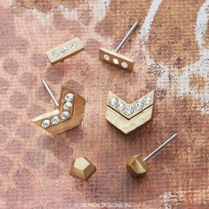 💥Sale💥 Silpada Three Set Stud Earrings
