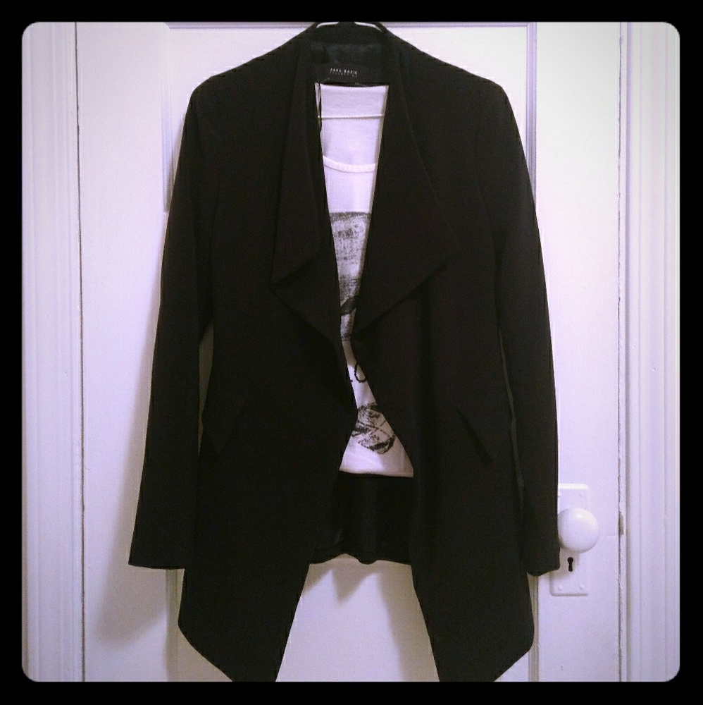 Zara Flowy Lapel Blazer