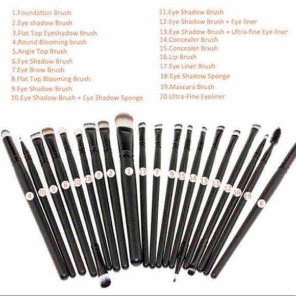 New 20pcs Makeup Brushes - Picture 3 of 3