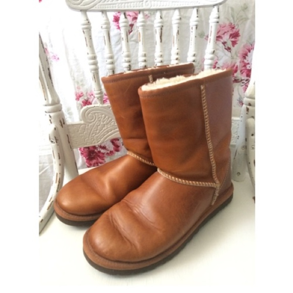 Brown Leather Uggs