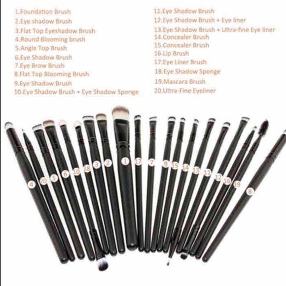 New 20pcs Makeup Brushes - Picture 3 of 3
