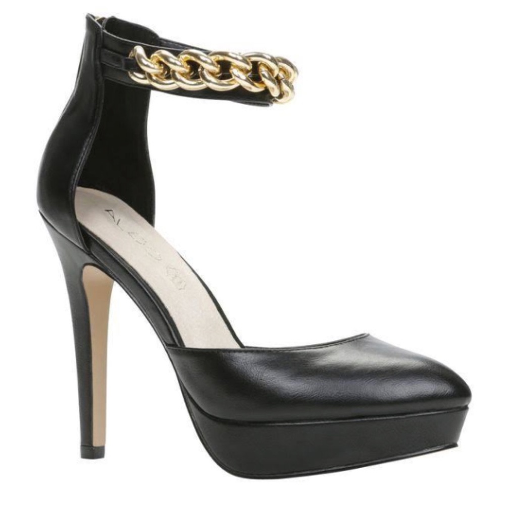 ALDO black heels called Fassinoro