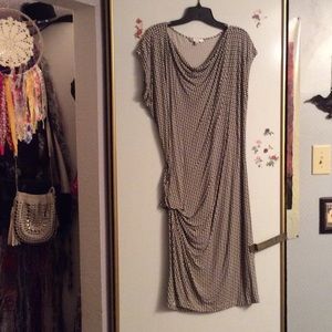 Black & white checked dress