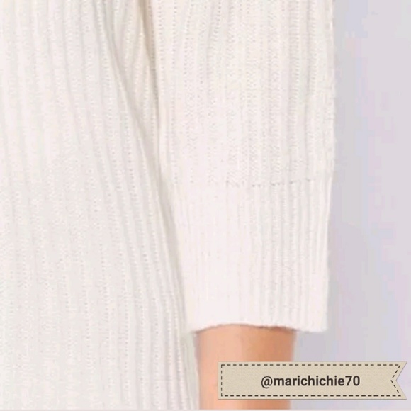 NWT New York & Co. Zip-Accent Mixed Knit Sweater - Picture 3 of 6