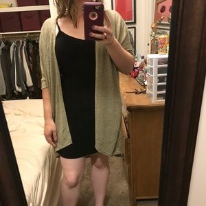 LONG SLOUCHY SAGE GREEN SWEATER