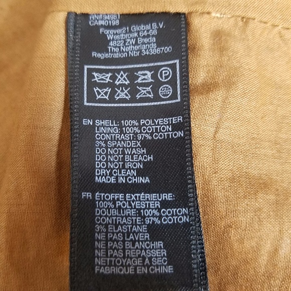 Forever 21 Antique Gold & Black Lace Midi Dress - Picture 8 of 8