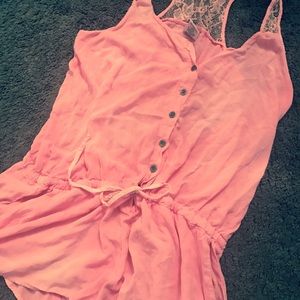 Victoria Secret PINK peach colored romper