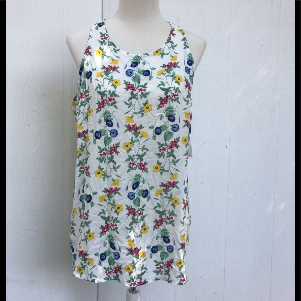 Old Navy Floral Blouse Sheer Size XL
