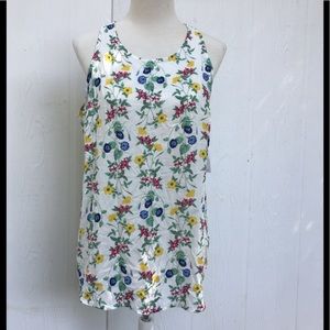 Old Navy Floral Blouse Sheer Size XL